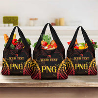 Custom Papua New Guinea Cricket Grocery Bag Go Barramundis