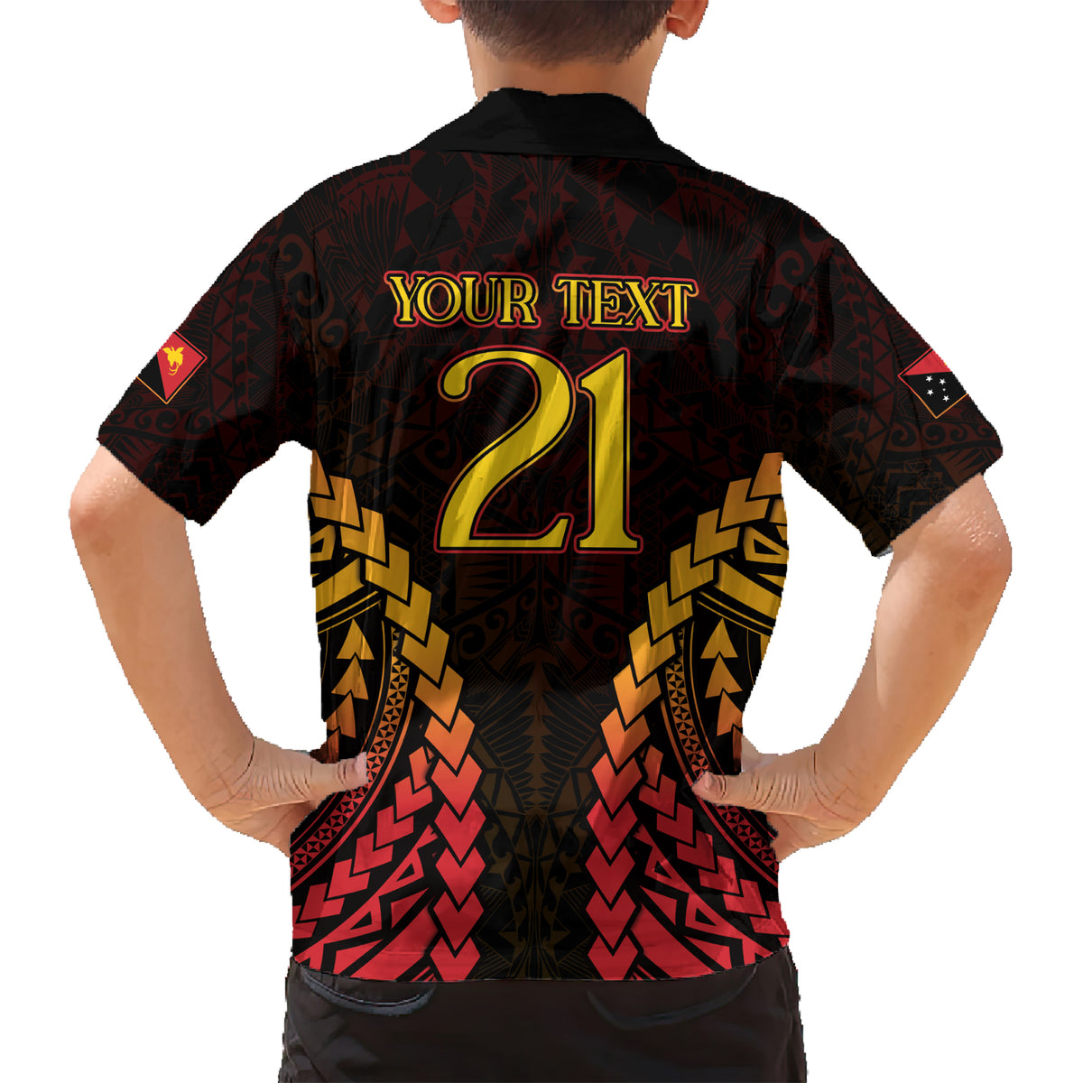 Custom Papua New Guinea Cricket Kid Hawaiian Shirt Go Barramundis
