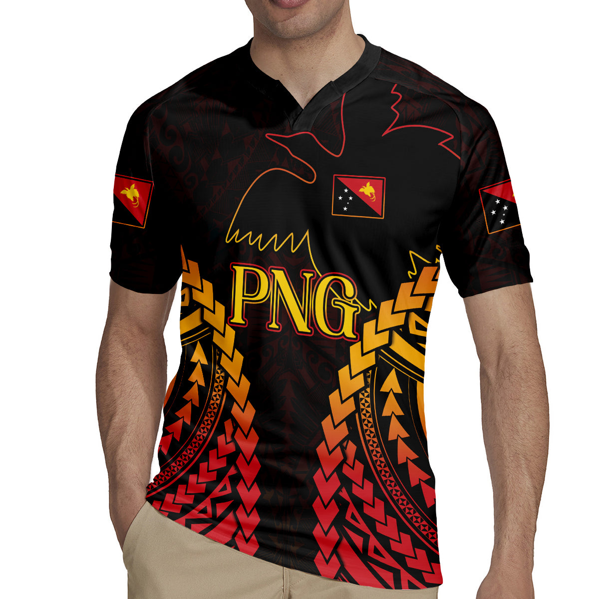 Custom Papua New Guinea Cricket Rugby Jersey Go Barramundis