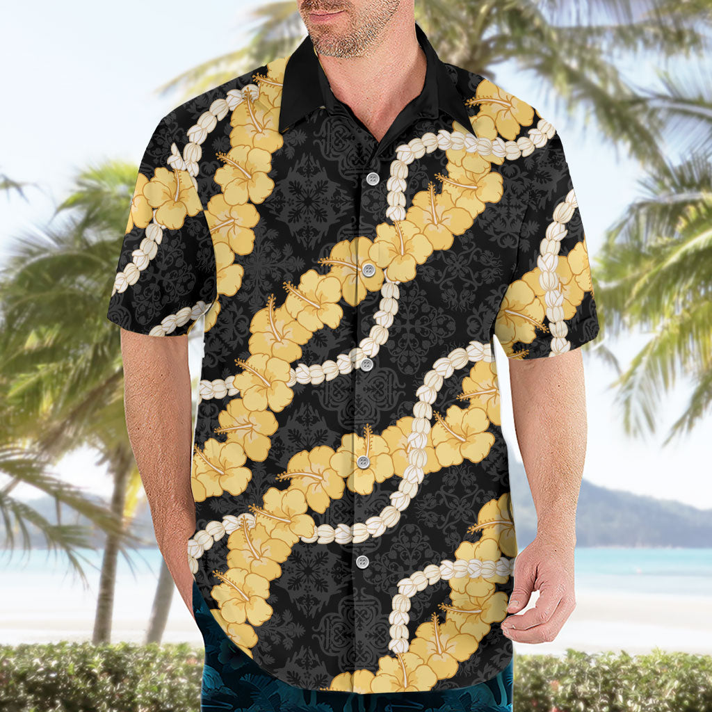 Aloha Melemele Hibiscus Pikake Lei Hawaiian Shirt Hawaiian Quilt Pattern