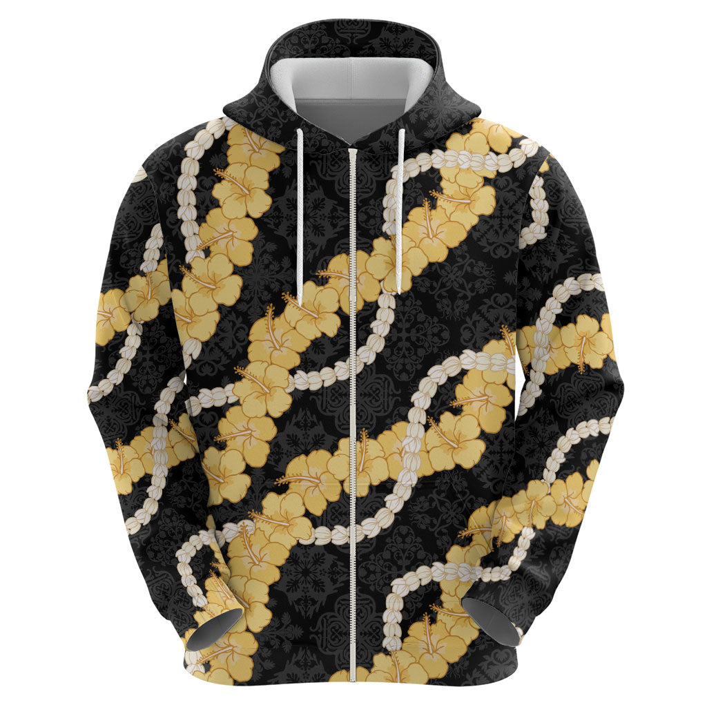Aloha Melemele Hibiscus Pikake Lei Hoodie Hawaiian Quilt Pattern