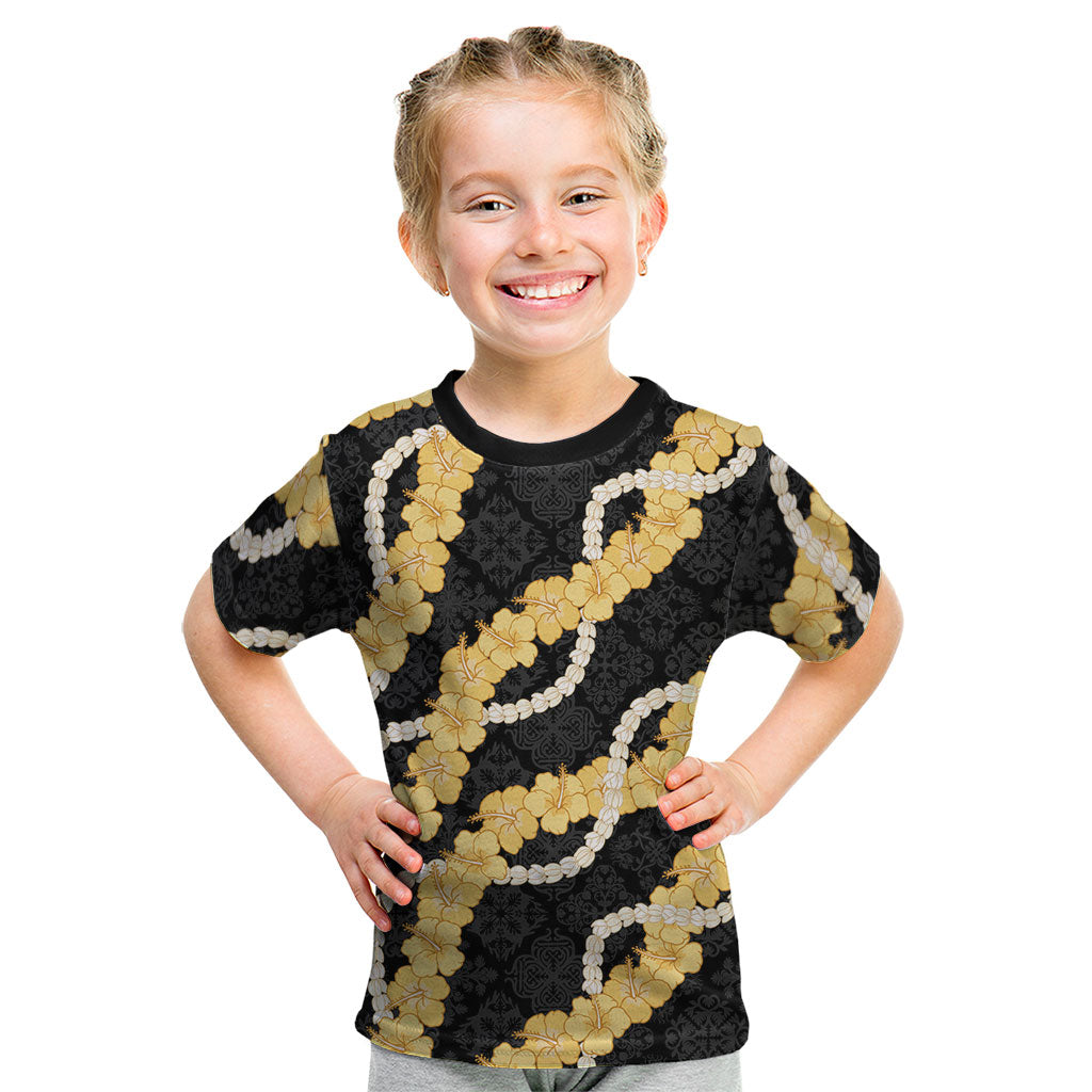 Aloha Melemele Hibiscus Pikake Lei Kid T Shirt Hawaiian Quilt Pattern