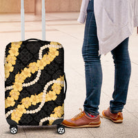 Aloha Melemele Hibiscus Pikake Lei Luggage Cover Hawaiian Quilt Pattern