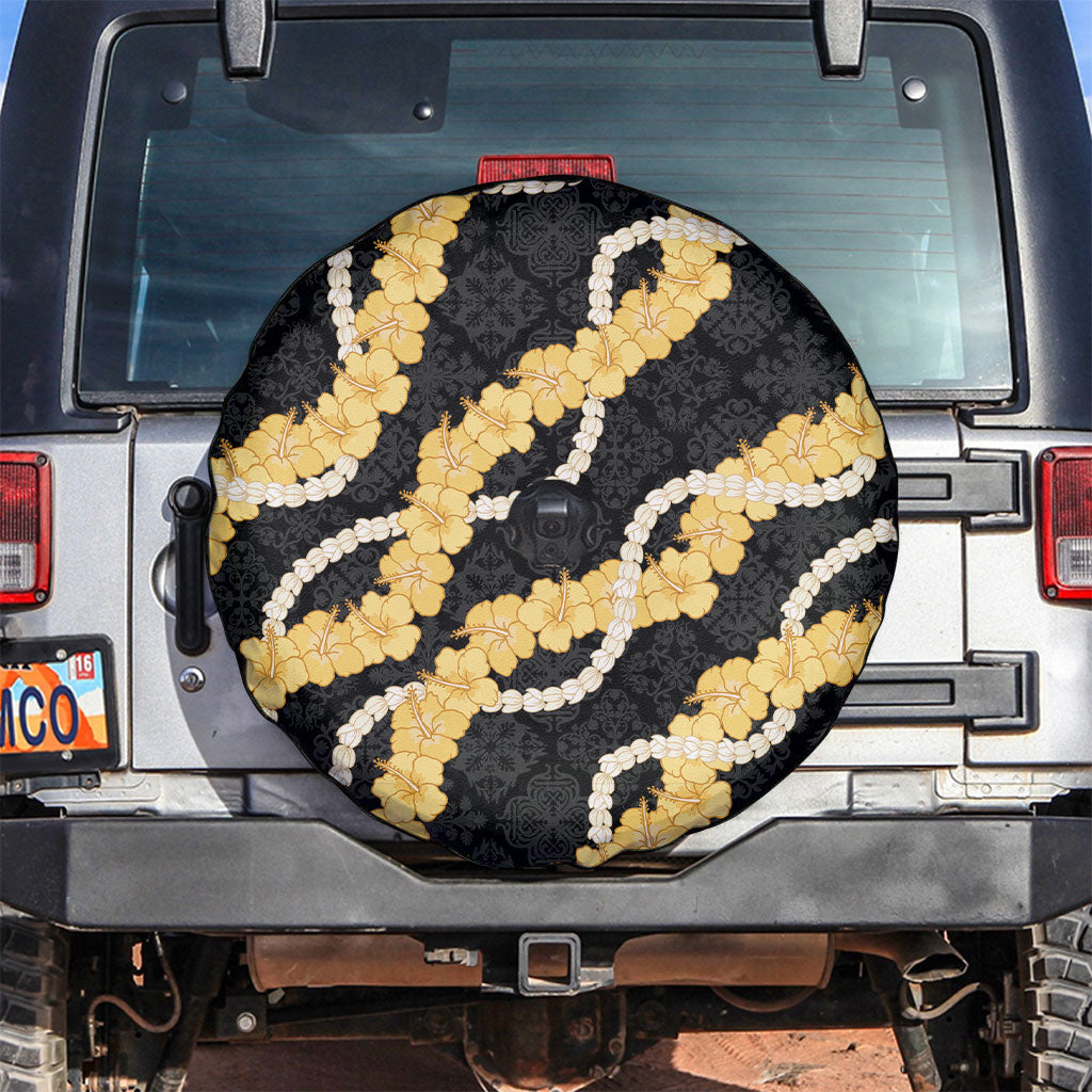 Aloha Melemele Hibiscus Pikake Lei Spare Tire Cover Hawaiian Quilt Pattern