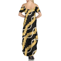 Aloha Melemele Hibiscus Pikake Lei Summer Maxi Dress Hawaiian Quilt Pattern