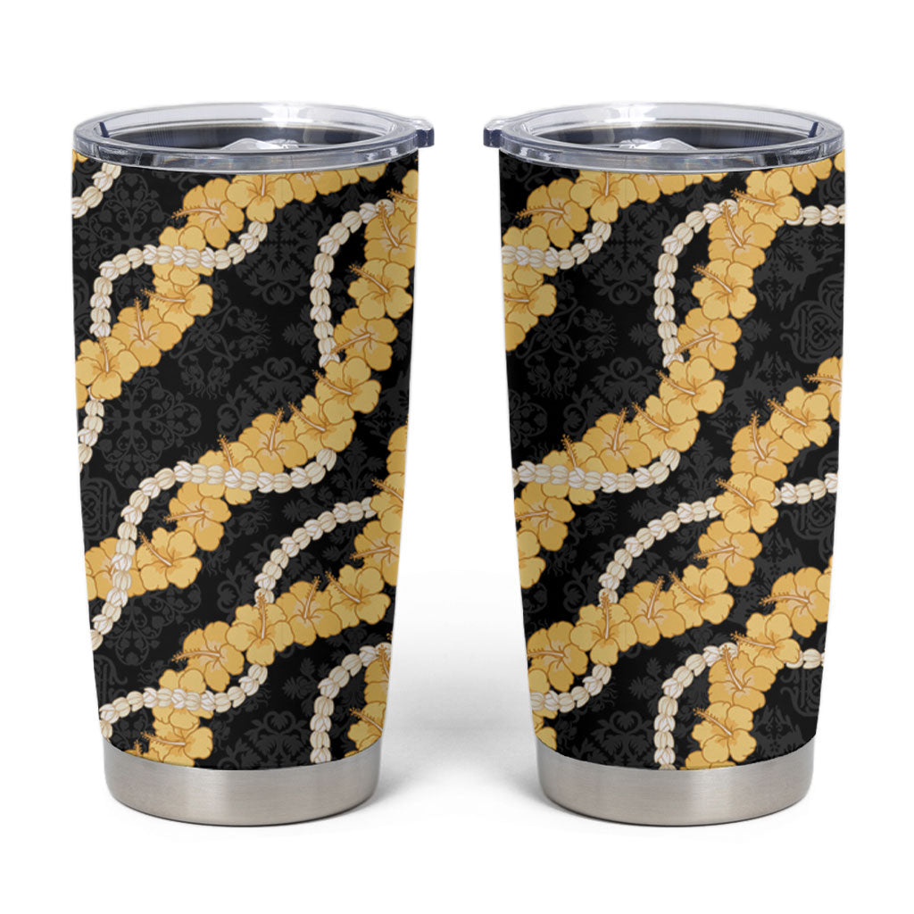 Aloha Melemele Hibiscus Pikake Lei Tumbler Cup Hawaiian Quilt Pattern