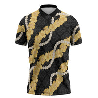 Aloha Melemele Hibiscus Pikake Lei Zipper Polo Shirt Hawaiian Quilt Pattern