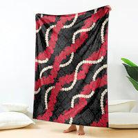 Aloha Ula'ula Hibiscus Pikake Lei Blanket Hawaiian Quilt Pattern
