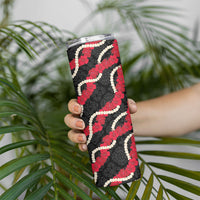 Aloha Ula'ula Hibiscus Pikake Lei Skinny Tumbler Hawaiian Quilt Pattern