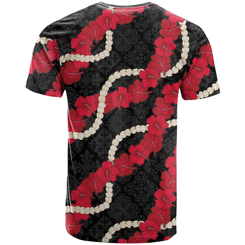 Aloha Ula'ula Hibiscus Pikake Lei T Shirt Hawaiian Quilt Pattern