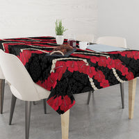 Aloha Ula'ula Hibiscus Pikake Lei Tablecloth Hawaiian Quilt Pattern LT9 - Polynesian Pride