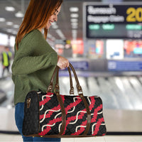 Aloha Ula'ula Hibiscus Pikake Lei Travel Bag Hawaiian Quilt Pattern