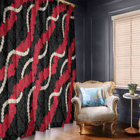 Aloha Ula'ula Hibiscus Pikake Lei Window Curtain Hawaiian Quilt Pattern