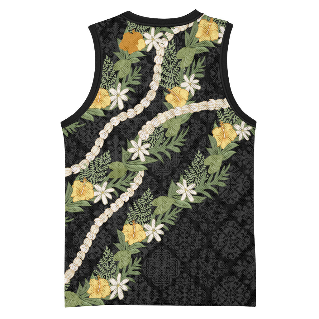 Puakenikeni Anthurium Pikake Lei Basketball Jersey Hawaiian Quilt Pattern