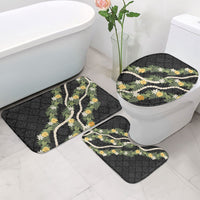 Puakenikeni Anthurium Pikake Lei Bathroom Set Hawaiian Quilt Pattern LT9 - Polynesian Pride