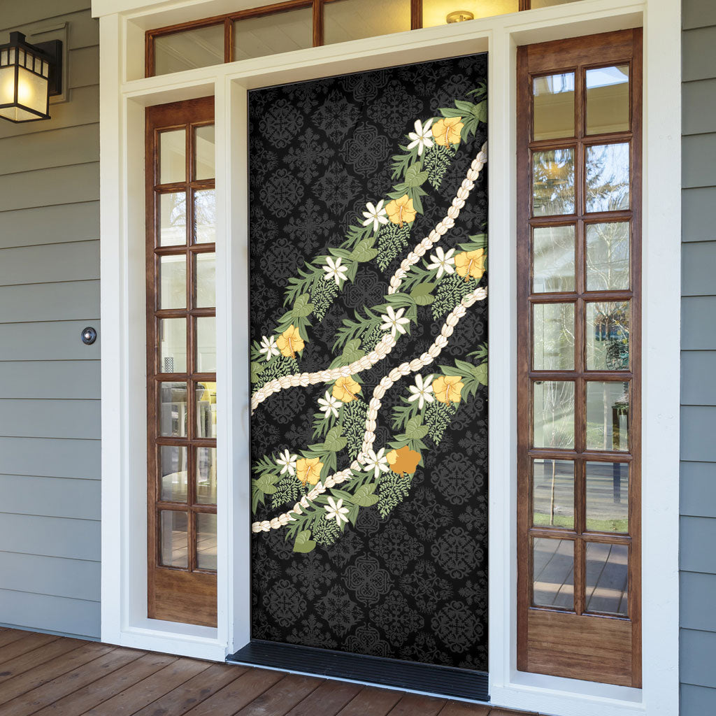 Puakenikeni Anthurium Pikake Lei Door Cover Hawaiian Quilt Pattern