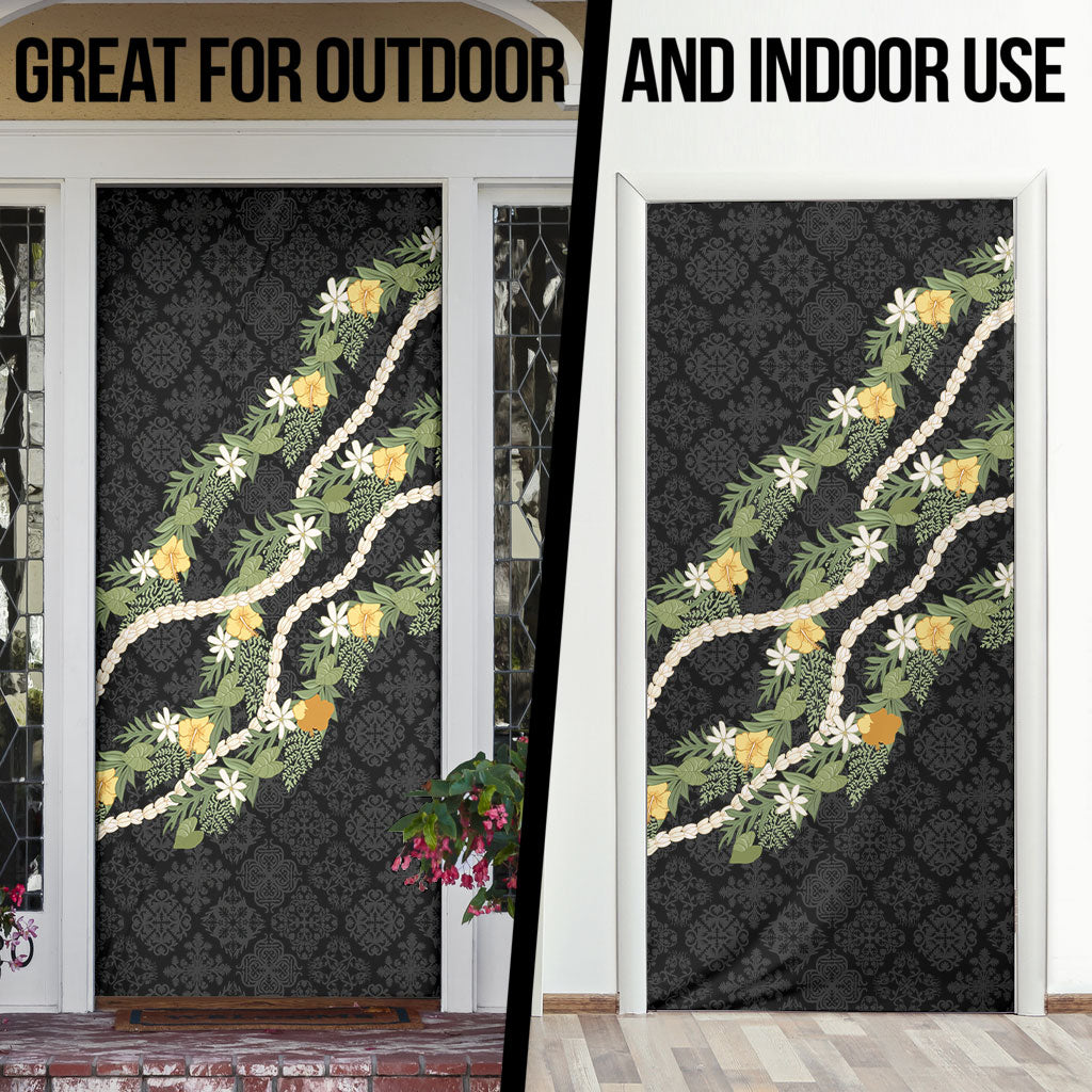 Puakenikeni Anthurium Pikake Lei Door Cover Hawaiian Quilt Pattern