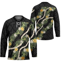 Puakenikeni Anthurium Pikake Lei Hockey Jersey Hawaiian Quilt Pattern
