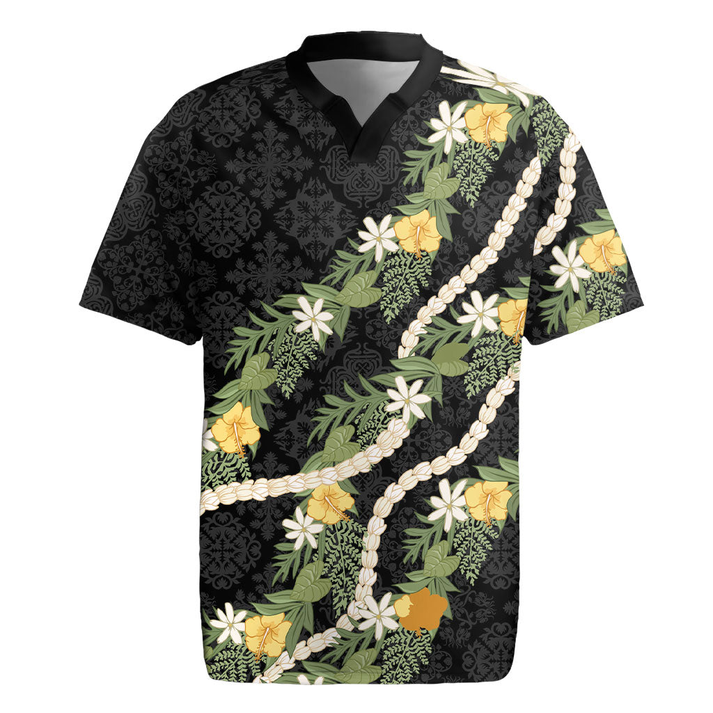Puakenikeni Anthurium Pikake Lei Rugby Jersey Hawaiian Quilt Pattern