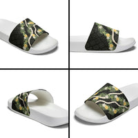 Puakenikeni Anthurium Pikake Lei Slide Sandals Hawaiian Quilt Pattern