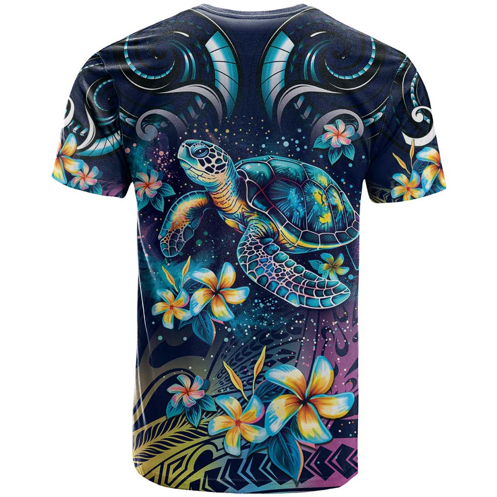 Plumeria Turtles Traditional Tribal T Shirt