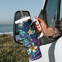 Plumeria Turtles Traditional Tribal Tumbler With Handle LT9 - Polynesian Pride