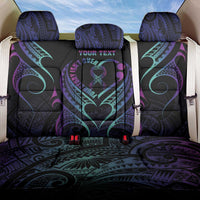Personalised Your Story Isn't Over Back Car Seat Cover Suicide Prevention Awareness Semicolon Heart LT9 One Size Black - Polynesian Pride