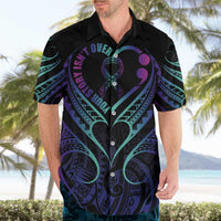 Personalised Your Story Isn't Over Hawaiian Shirt Suicide Prevention Awareness Semicolon Heart LT9 - Polynesian Pride