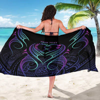 Personalised Your Story Isn't Over Sarong Suicide Prevention Awareness Semicolon Heart LT9 - Polynesian Pride