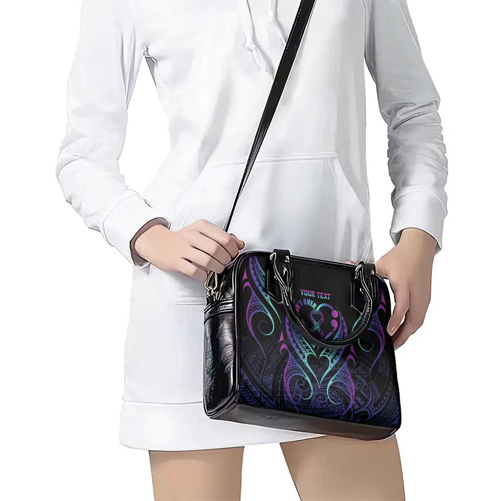 Personalised Your Story Isn't Over Shoulder Handbag Suicide Prevention Awareness Semicolon Heart