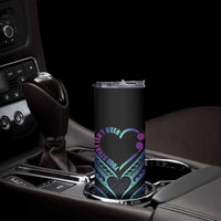 Personalised Your Story Isn't Over Skinny Tumbler Suicide Prevention Awareness Semicolon Heart