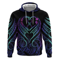 Personalised Your Story Isn't Over Zip Hoodie Suicide Prevention Awareness Semicolon Heart