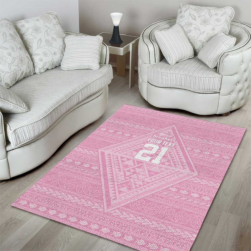 Custom New Zealand Basketball Indigenous Area Rug LT9 - Polynesian Pride