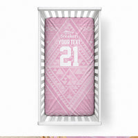 Custom New Zealand Basketball Indigenous Baby Bed Cover LT9 28 × 52 in Pink - Polynesian Pride