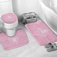 Custom New Zealand Basketball Indigenous Bathroom Set - Polynesian Pride