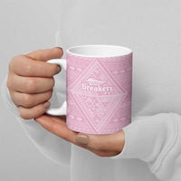 Custom New Zealand Basketball Indigenous Ceramic Mug - Polynesian Pride