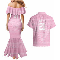 Custom New Zealand Basketball Indigenous Couples Matching Mermaid Dress and Hawaiian Shirt LT9 - Polynesian Pride