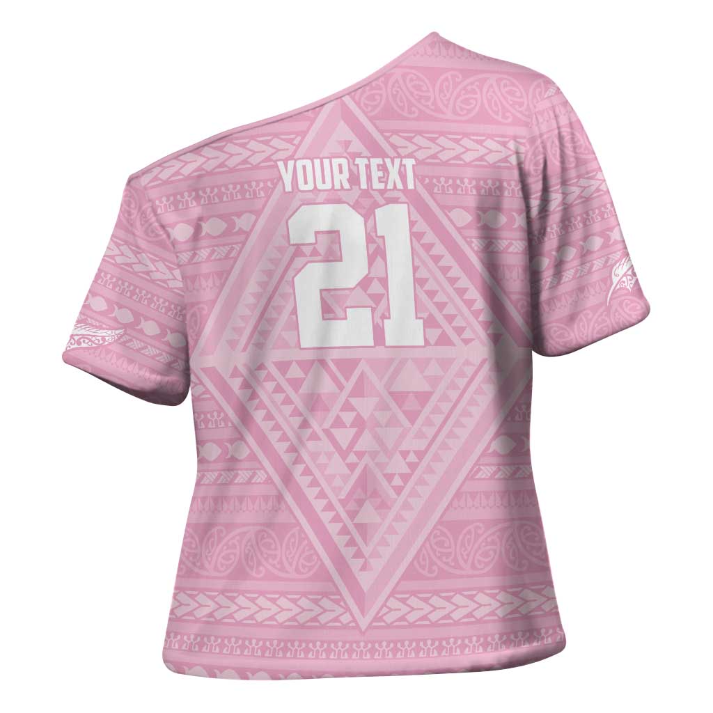 Custom New Zealand Basketball Indigenous Cross Shoulder Shirt - Polynesian Pride