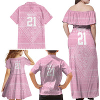 Custom New Zealand Basketball Indigenous Family Matching Off Shoulder Maxi Dress and Hawaiian Shirt LT9 - Polynesian Pride