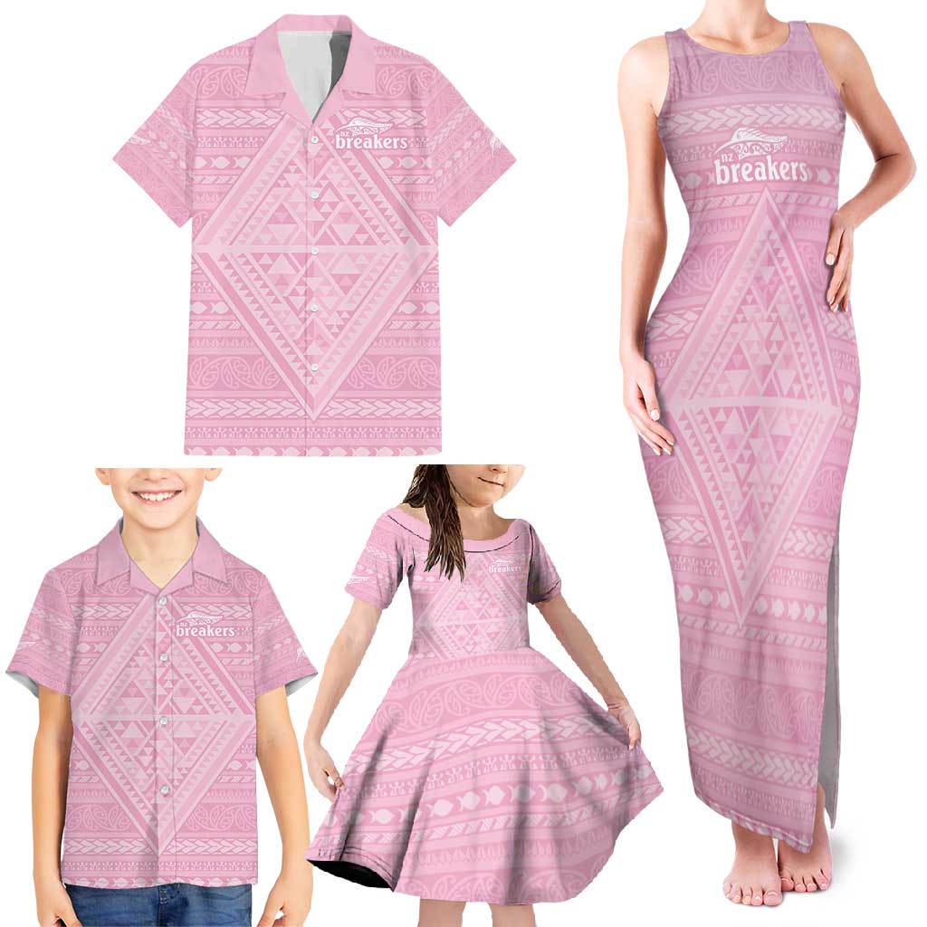 Custom New Zealand Basketball Indigenous Family Matching Tank Maxi Dress and Hawaiian Shirt LT9 - Polynesian Pride