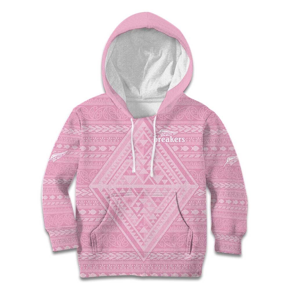 Custom New Zealand Basketball Indigenous Kid Hoodie - Polynesian Pride