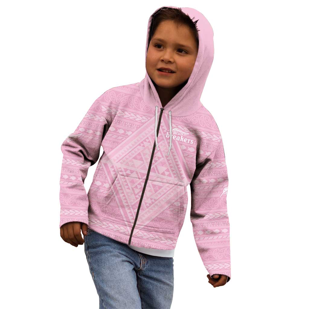 Custom New Zealand Basketball Indigenous Kid Hoodie - Polynesian Pride