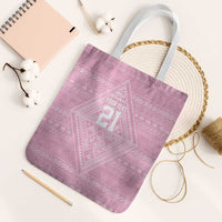Custom New Zealand Basketball Indigenous Tote Bag - Polynesian Pride