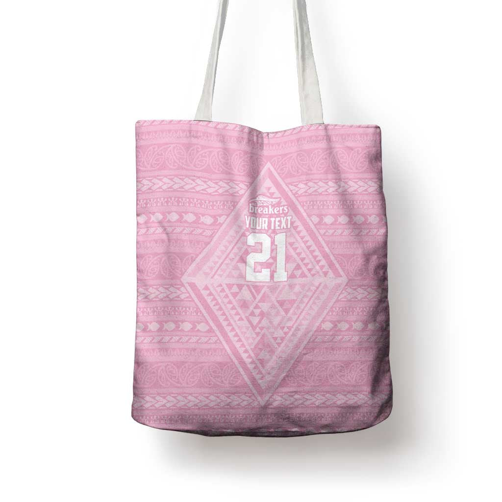 Custom New Zealand Basketball Indigenous Tote Bag - Polynesian Pride