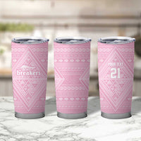 Custom New Zealand Basketball Indigenous Tumbler Cup - Polynesian Pride