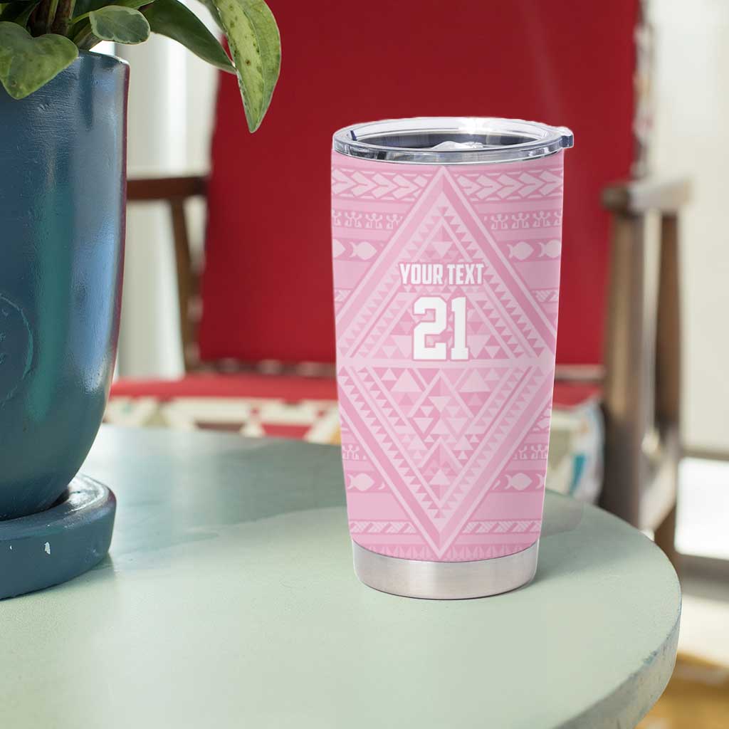 Custom New Zealand Basketball Indigenous Tumbler Cup - Polynesian Pride