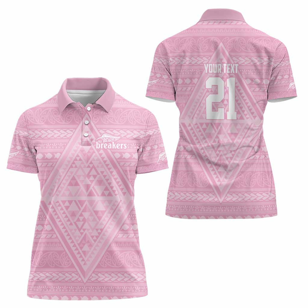 Custom New Zealand Basketball Indigenous Women Polo Shirt - Polynesian Pride