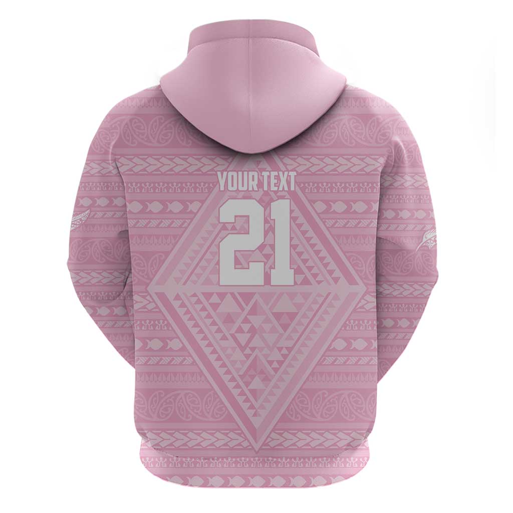 Custom New Zealand Basketball Indigenous Zip Hoodie - Polynesian Pride
