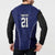 Custom Basketball New Zealand Button Sweatshirt Blue Maori Ta Moko Indigenous - Polynesian Pride