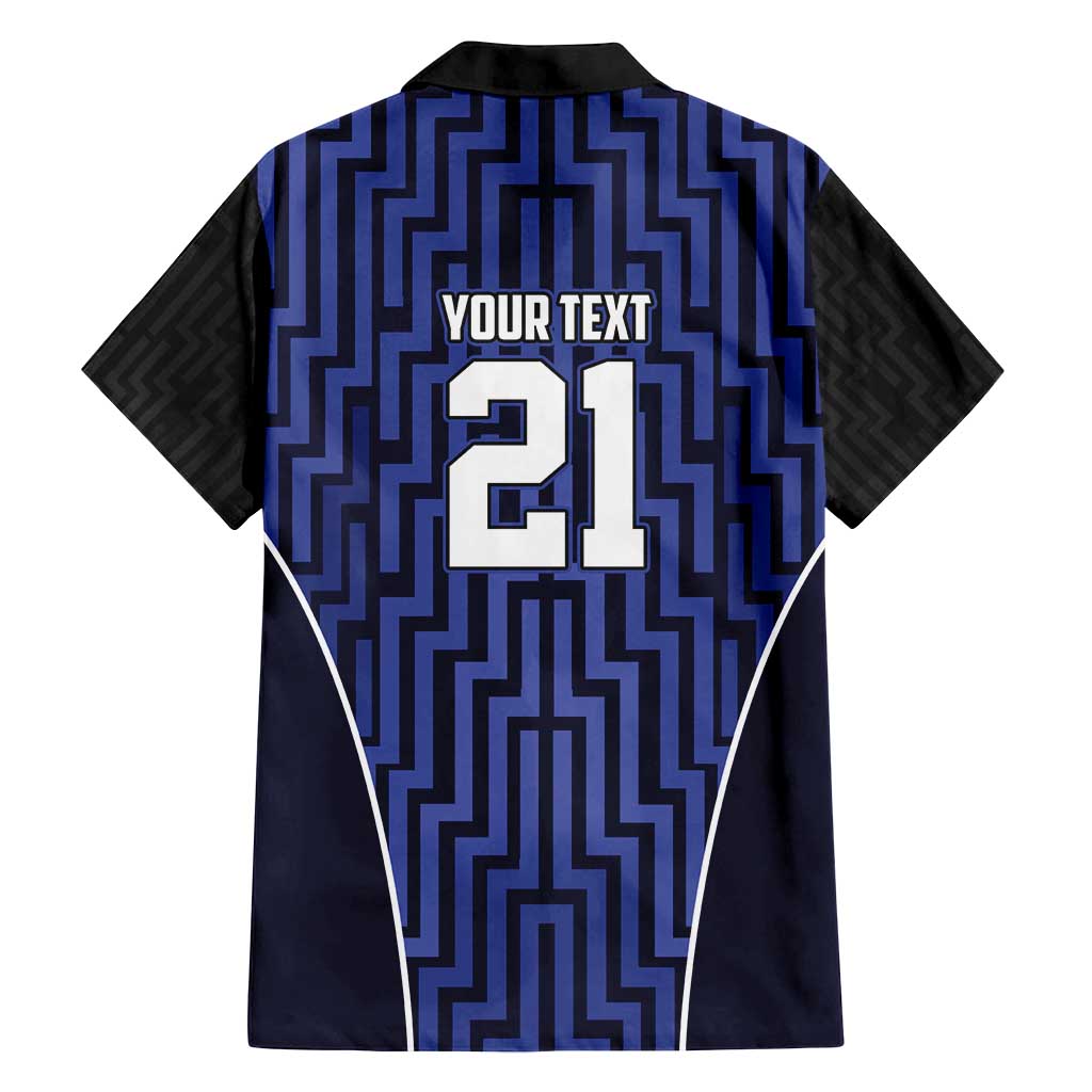 Custom Basketball New Zealand Family Matching Long Sleeve Bodycon Dress and Hawaiian Shirt Blue Maori Ta Moko Indigenous LT9 - Polynesian Pride